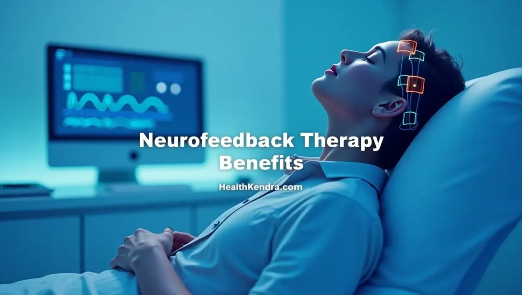 Neurofeedback therapy benefits – brain training session for improving mental clarity and emotional balance