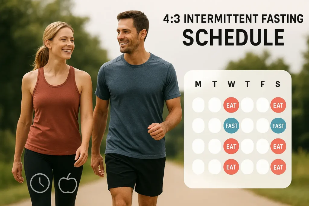 4:3 intermittent fasting schedule , couples running