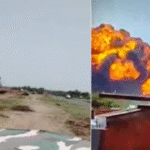 Firefighters working at the site of the Air India AI 171 plane crash in Ahmedabad